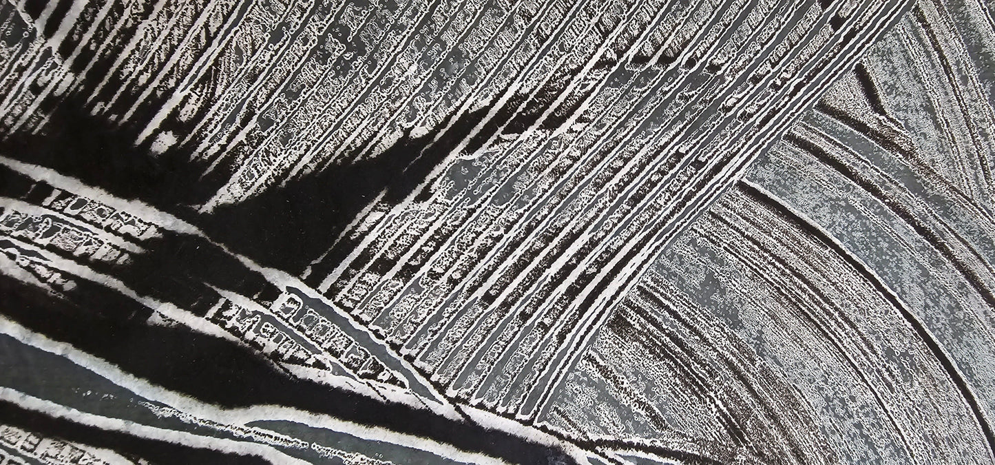 11X14" Diptych Encaustic Monotype - "Skyways" Artwork Elizabeth Schowachert Art