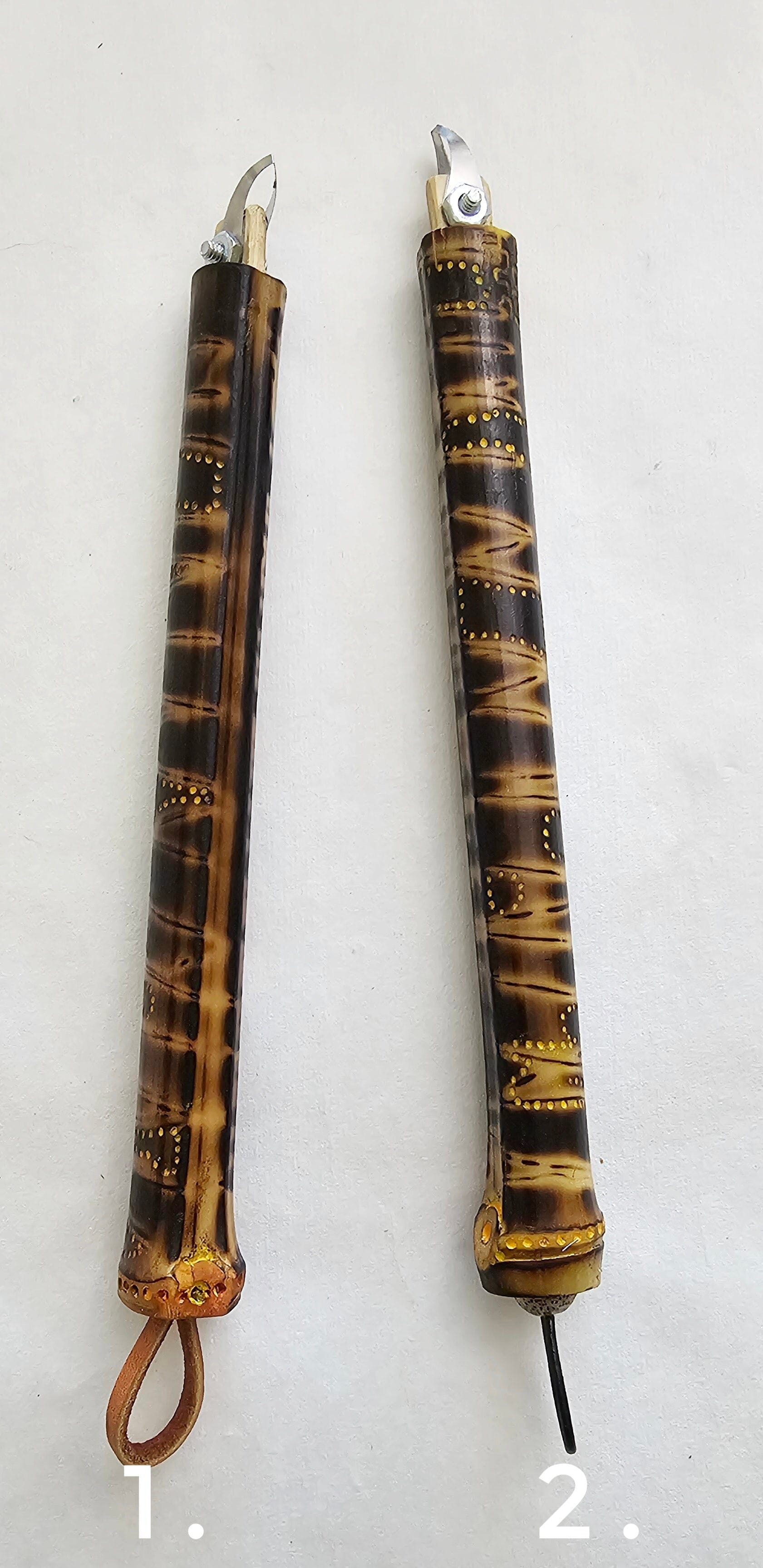 Carving Tool Handles with Curved VShape Carving Blade Elizabeth