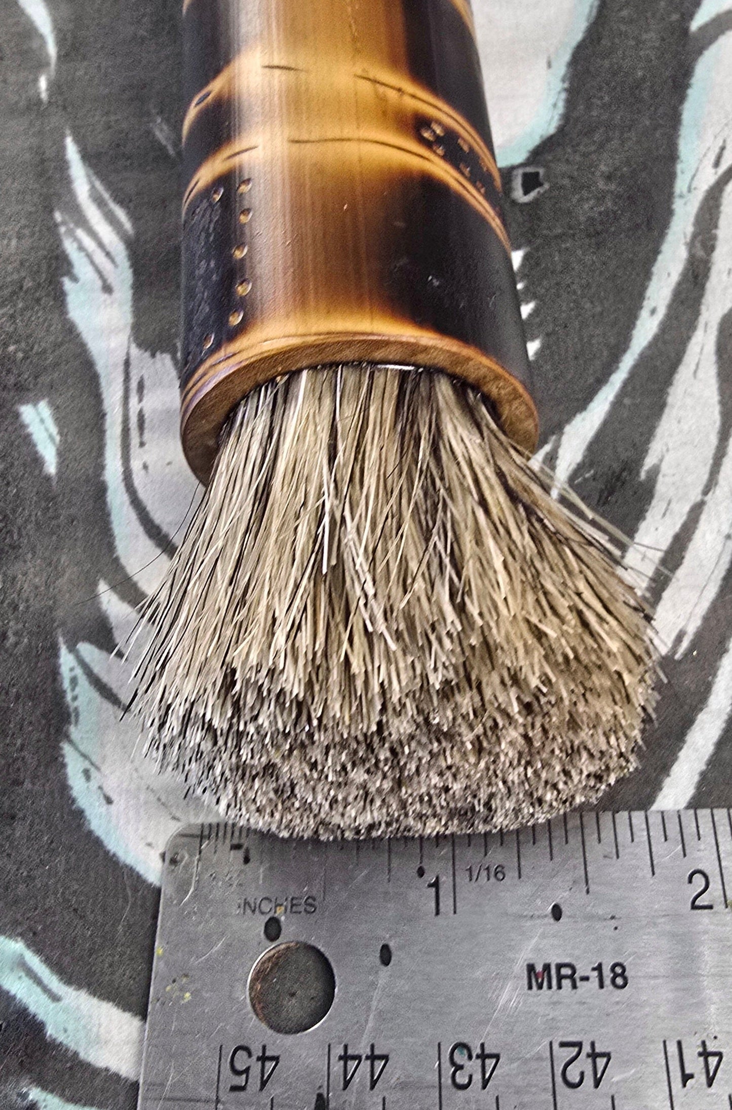 Coarse Horsehair Blunt Brush with Bamboo Handle Paintbrushes Elizabeth Schowachert Art