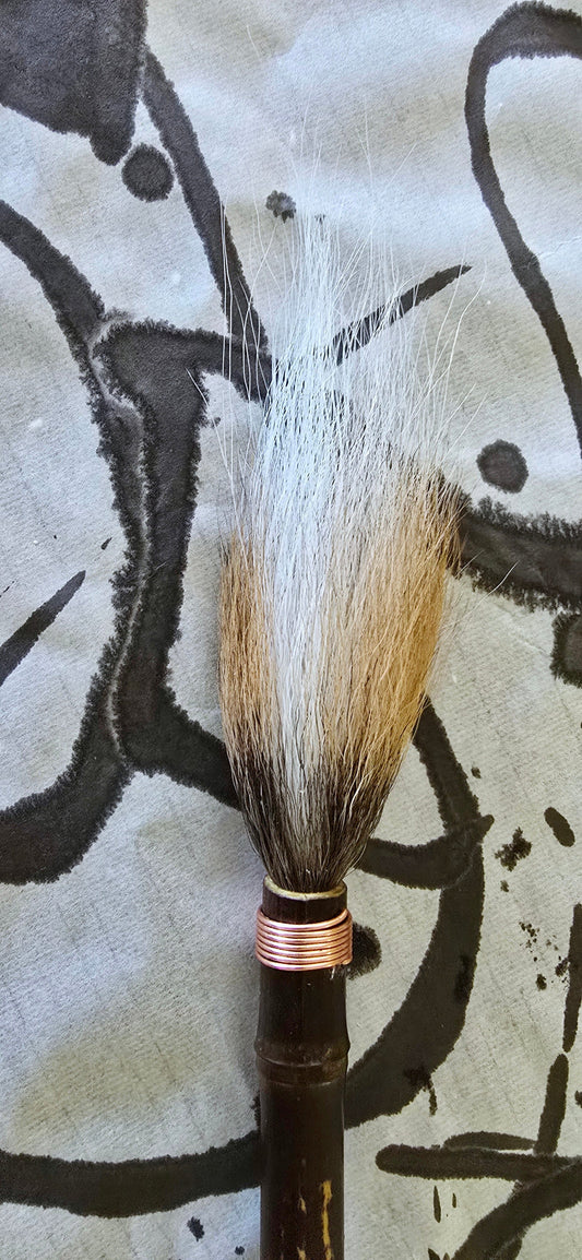 Deer Tail Fine Point Brush – Black Bamboo Handle Elizabeth Schowachert Art