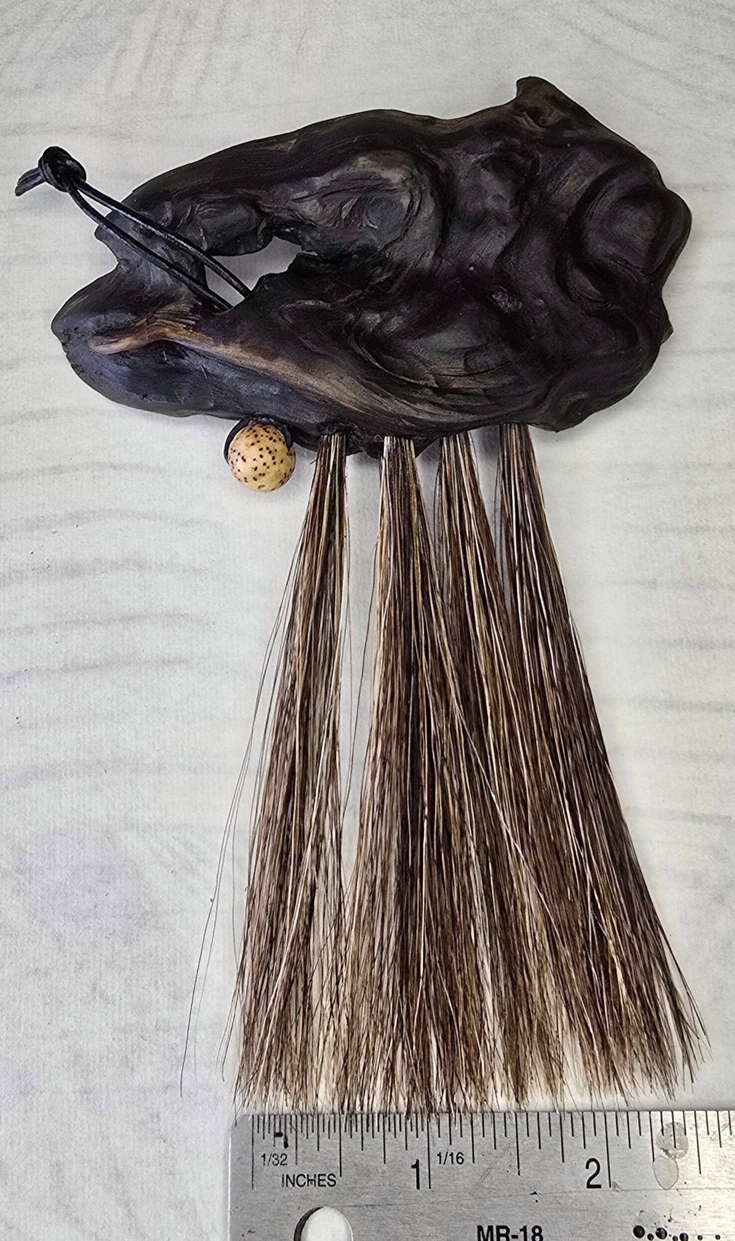 Handcrafted Premium Horsehair Brush with Flathead Lake Driftwood Handle and Seed Pod Accent Paint brush Elizabeth Schowachert Art