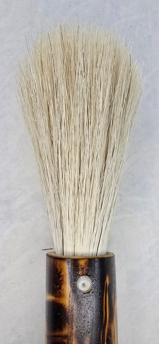 Horsehair Brush – Bamboo Handle with Grid Fire Pattern Paintbrushes Elizabeth Schowachert Art