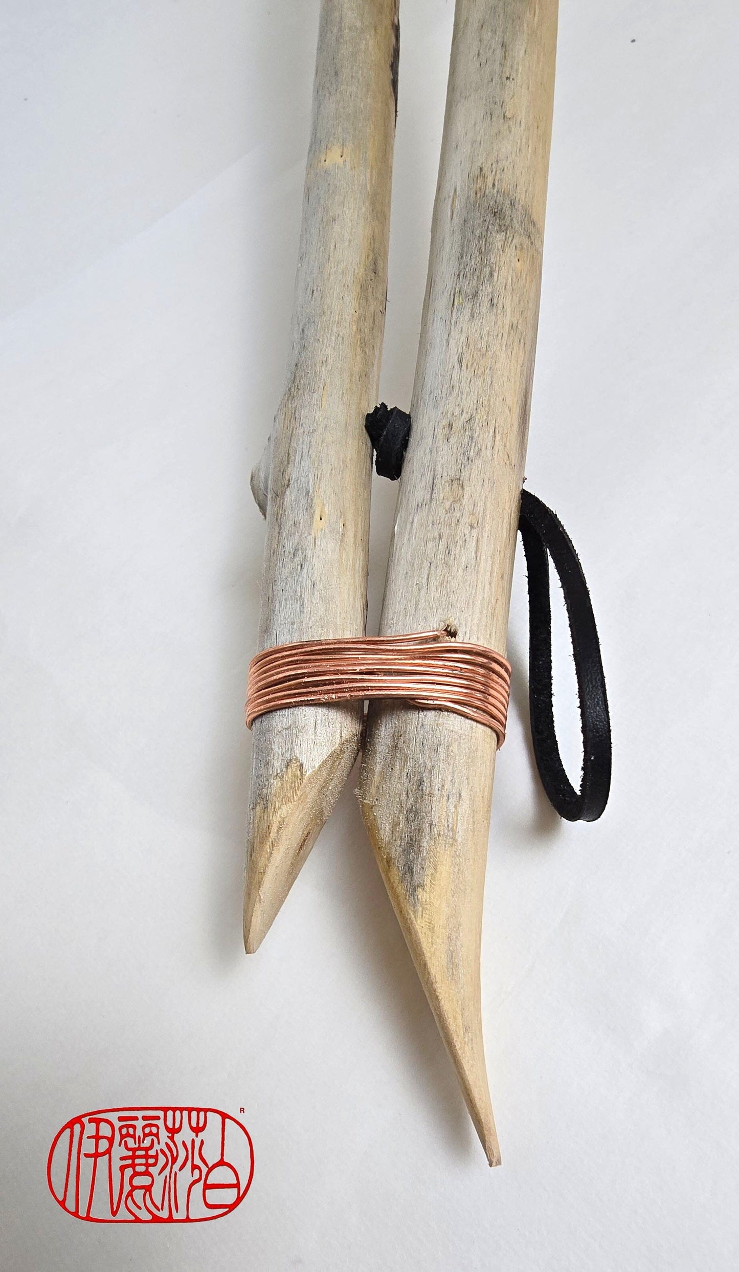 Premium Horsehair Brush with Dragon Ceramic Ferrule and Birch Driftwood Handle Paintbrushes Elizabeth Schowachert Art