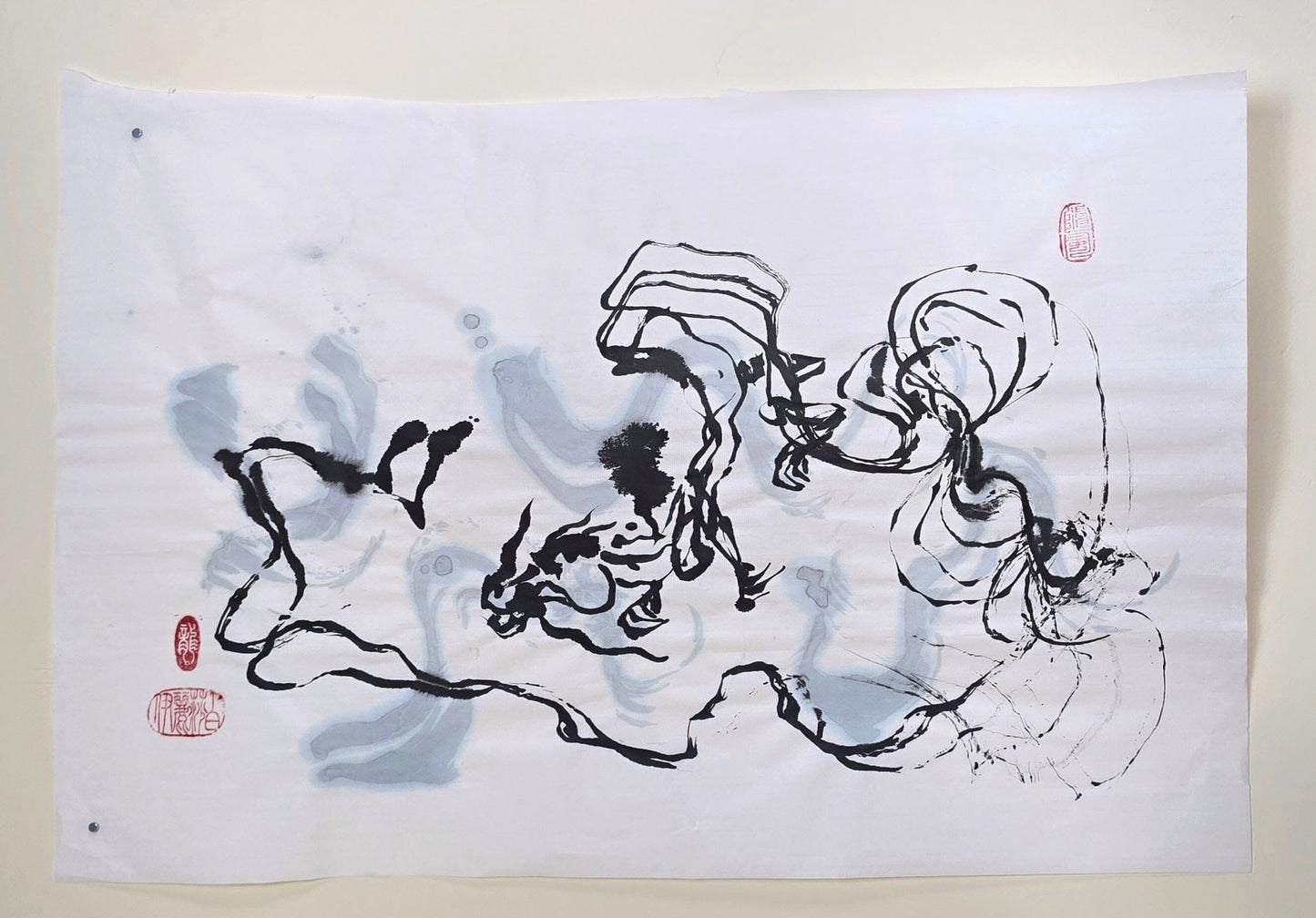 The Shape of Fire and Cloud — Original Ink on Paper Artwork Elizabeth Schowachert Art