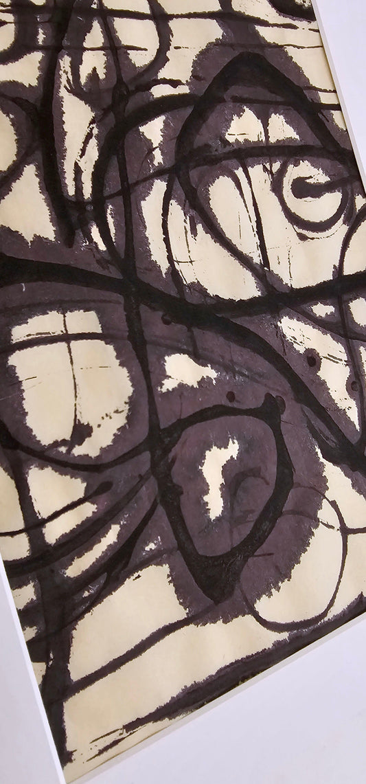 "Woven Lines" Ink On Paper Artwork Elizabeth Schowachert Art