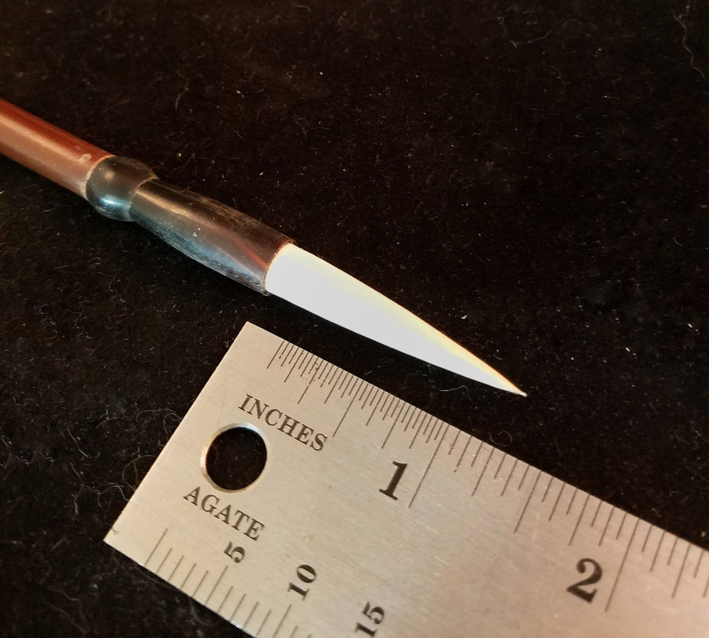 Asian Calligraphy Brush 8 inch Handle 1.5 inch Sheep Hair Bristles | All Natural Fibers - Elizabeth Schowachert Art