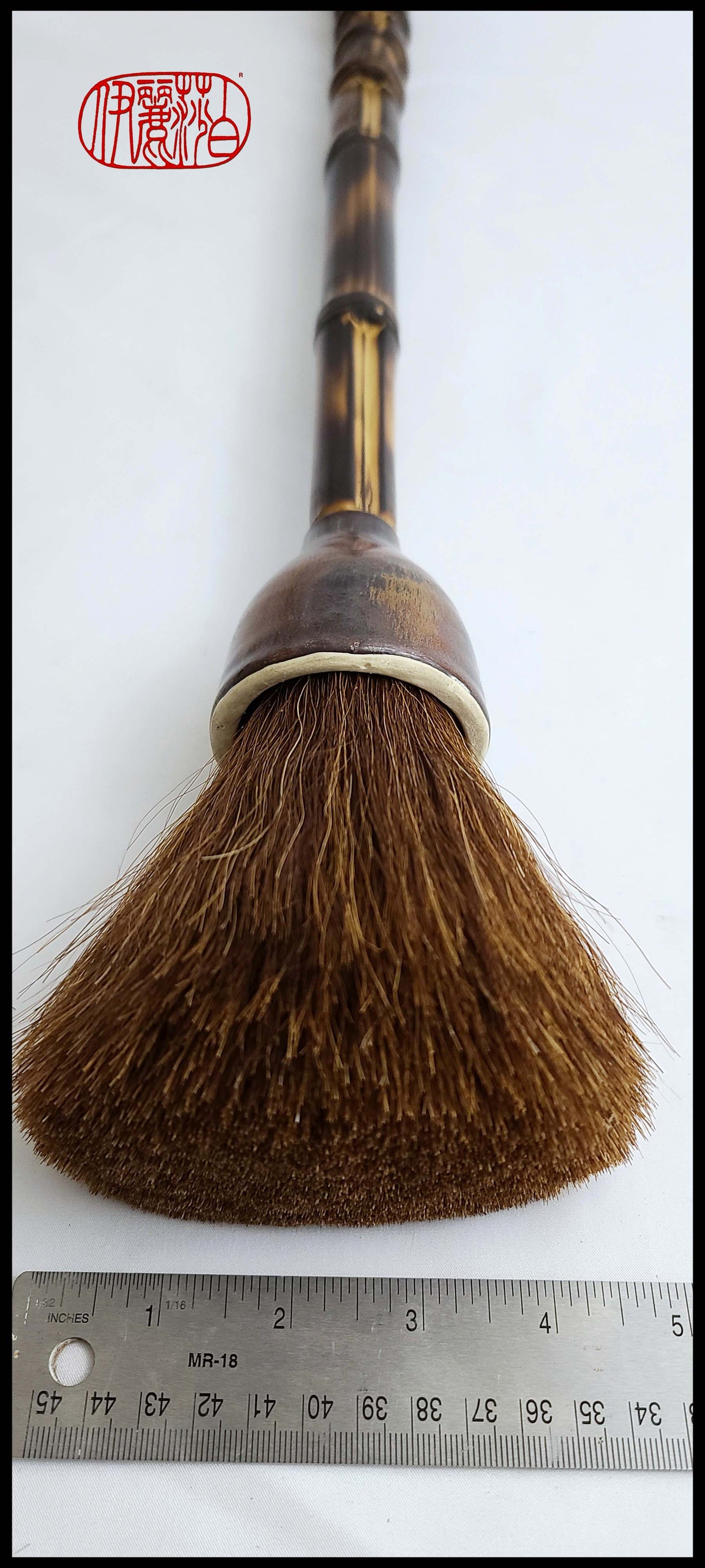 Auburn Horsehair Sumi-e Paint Brush with Ceramic Ferrule LSB#1 Art Supplies Elizabeth Schowachert Art