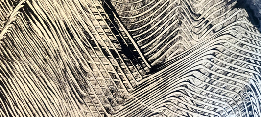 Autumn Wind Encaustic Monotype Print Fine Art Elizabeth Schowachert Art