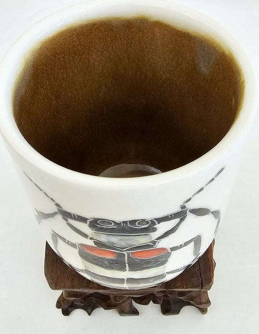 Beetle Sgraffito Porcelain Tumbler Procelain Tumbler Elizabeth Schowachert Art