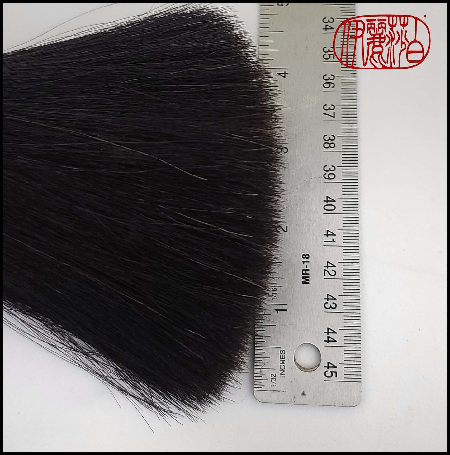 Black Horsehair Sumi-e Paint Brush with Ceramic Ferrule BHS #109 Art Supplies Elizabeth Schowachert Art