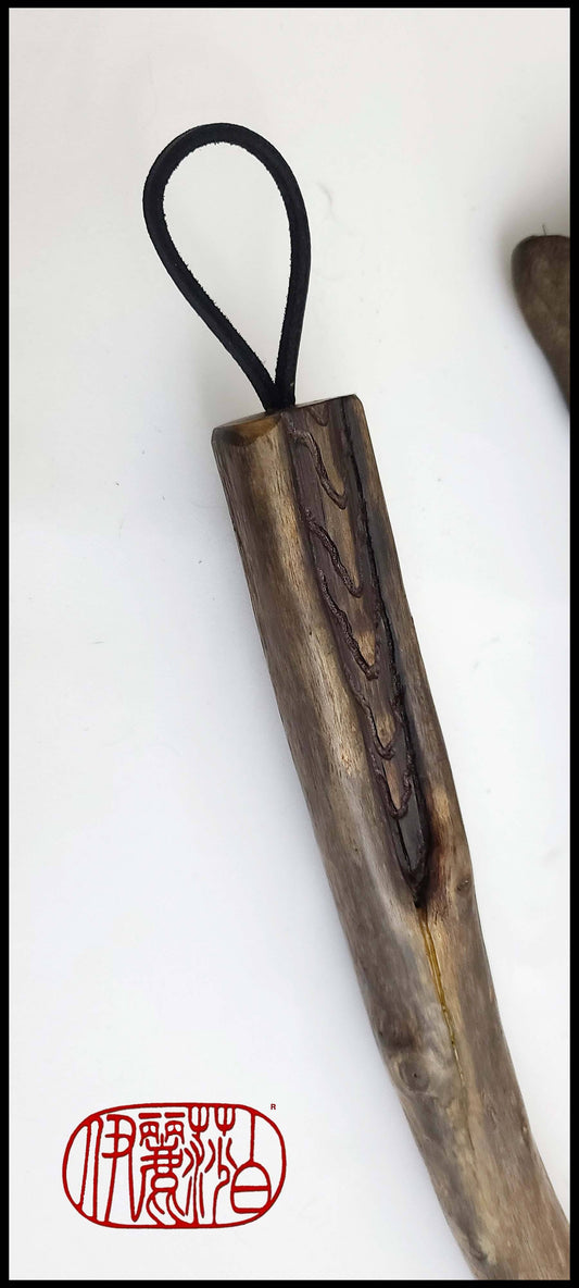 Black Horsehair Sumi-e Paint Brush with Driftwood Handle Art Supplies Elizabeth Schowachert Art