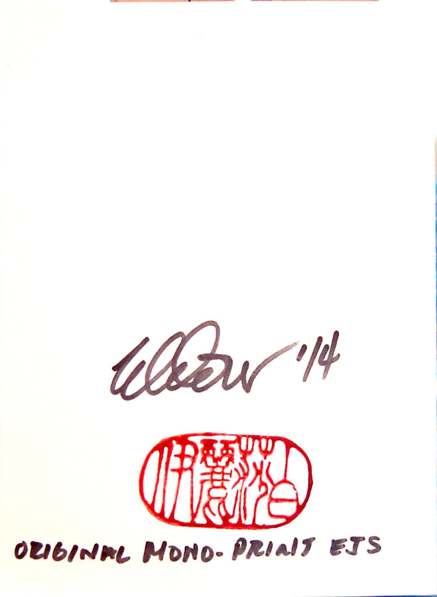 Blank Card 1 | Original Mono-print - Elizabeth Schowachert Art