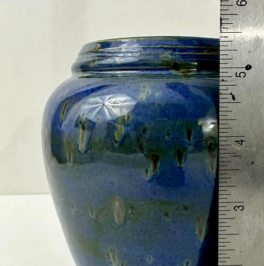 Blue Stoneware Vase Ceramic & Pottery Elizabeth Schowachert Art