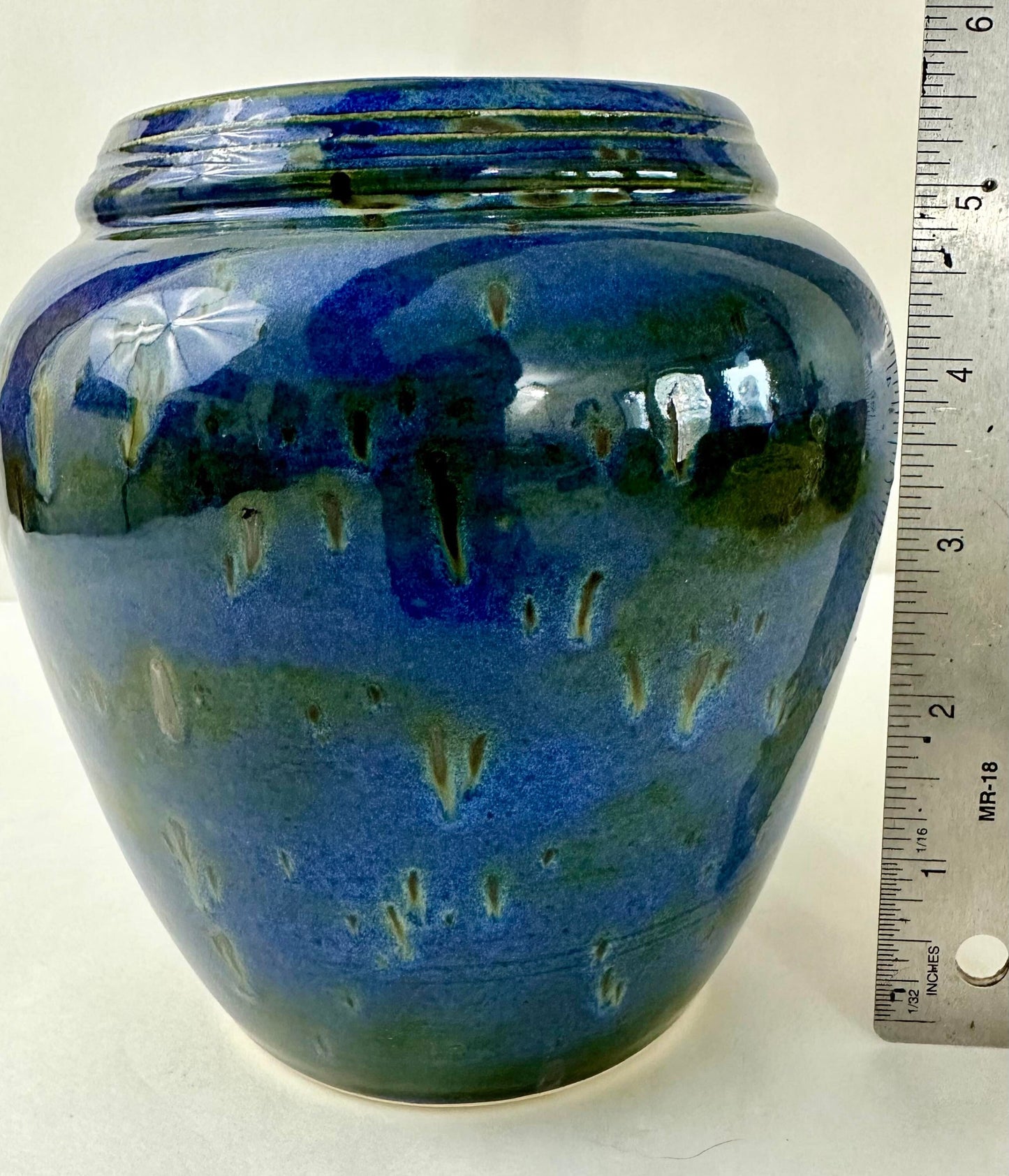 Blue Stoneware Vase Ceramic & Pottery Elizabeth Schowachert Art