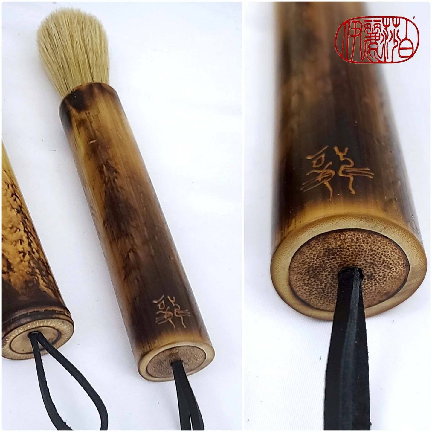 Boar Bristle Brushes - Forest Series Handles Art & Crafting Tool Accessories Elizabeth Schowachert Art