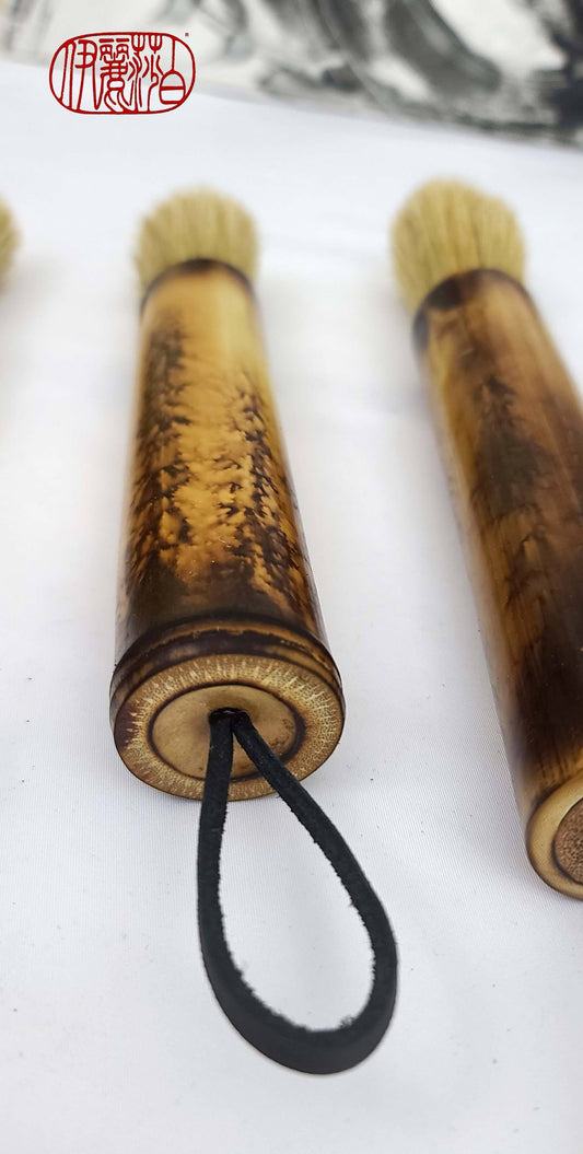 Boar Bristle Brushes - Forest Series Handles Art & Crafting Tool Accessories Elizabeth Schowachert Art