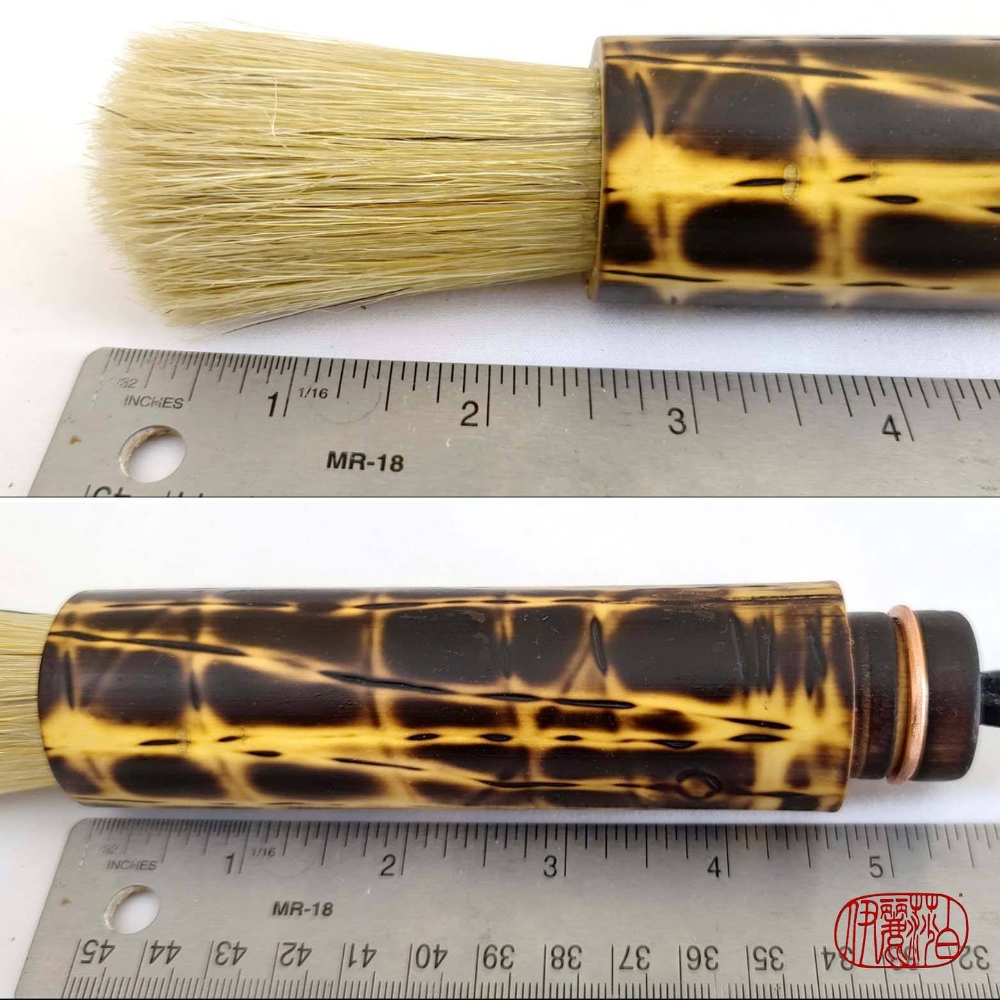 Boars Hair Paintbrush with Bamboo Handle Art & Crafting Materials Elizabeth Schowachert Art