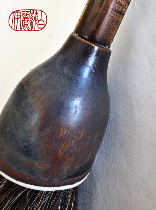 Coarse Mixed Horsehair Paint Brush With Bamboo Handle Paintbrush Elizabeth Schowachert Art