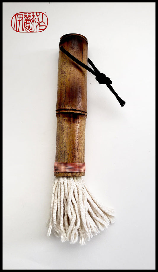Cotton Fiber Brush With Bamboo Handle - Elizabeth Schowachert Art