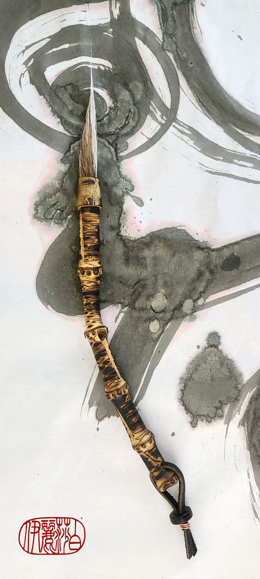 Deer Tail Sumi-e Paint Brush with Beautiful Natural Tipped Ends Art Supplies Elizabeth Schowachert Art