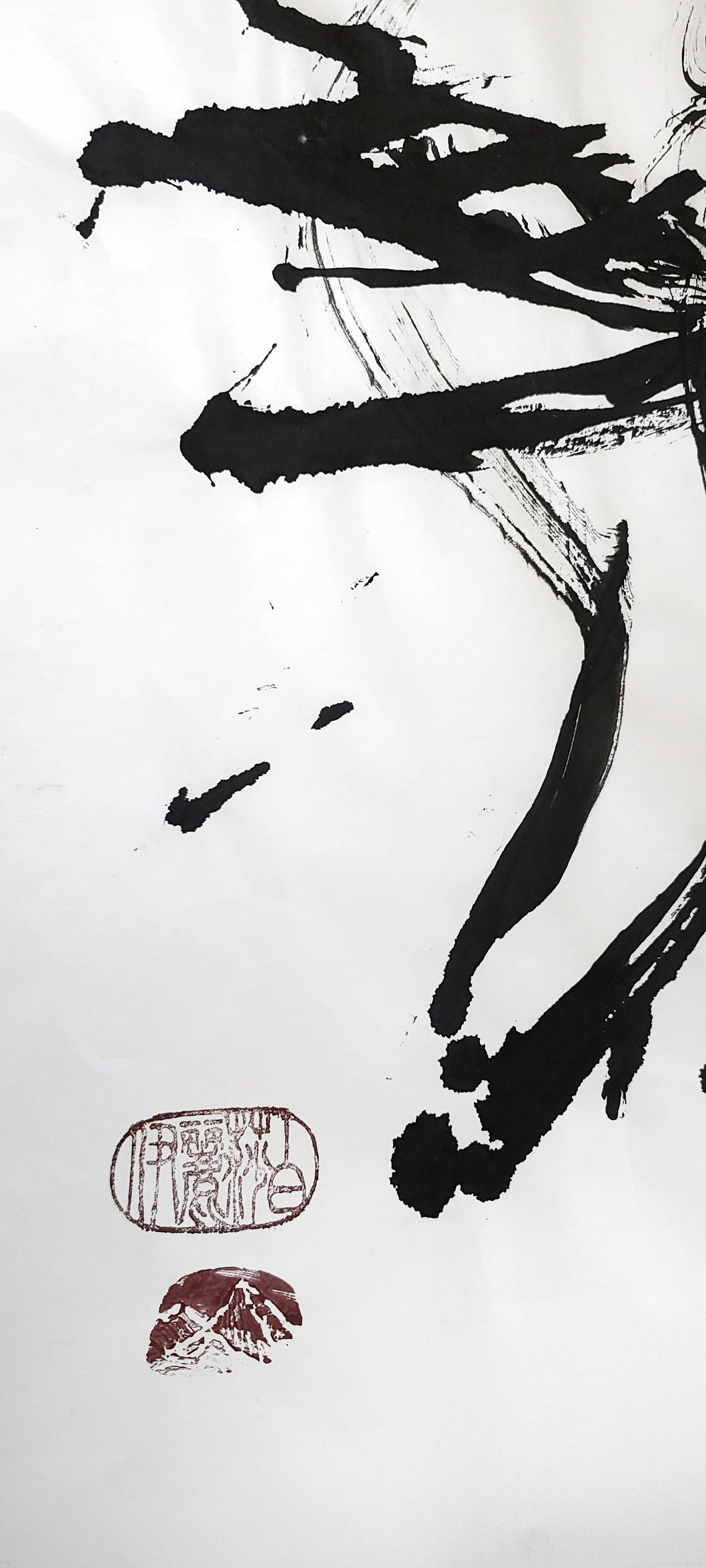 Dragon Bones Original Ink on Paper Fine Art Elizabeth Schowachert Art