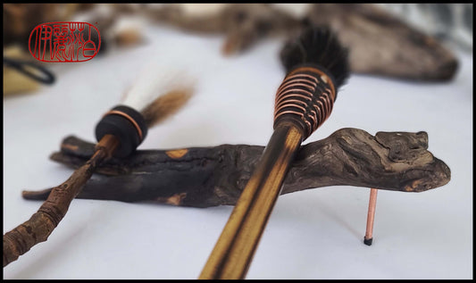 Driftwood Brush Rest Art Supplies Elizabeth Schowachert Art