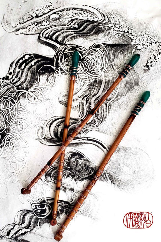 Encaustic Monotype Drawing Pens - Handmade Art Brush - Elizabeth Schowachert Art