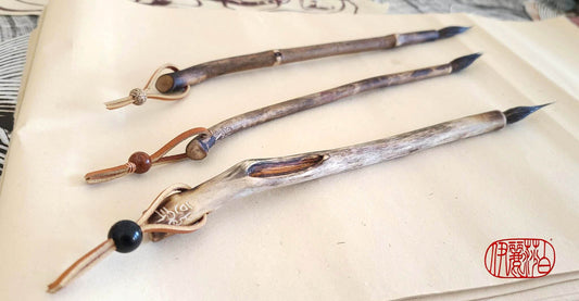 Fine Point Sable Paintbrushes With Driftwood Handles Paintbrush Elizabeth Schowachert Art