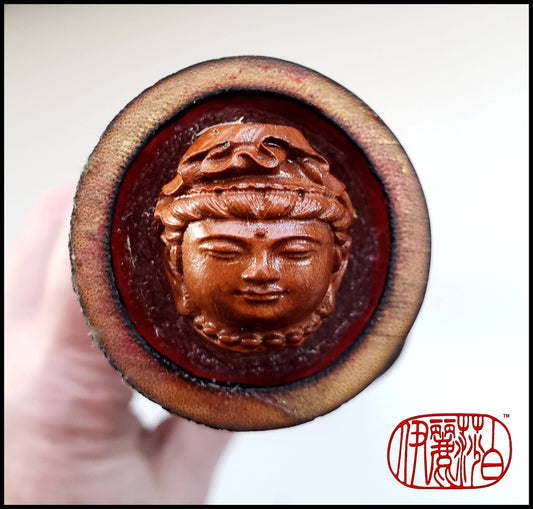 Handmade Paint Brush 2.5 inch Horse Hair Brown Bristles, on a 11inch TX Bamboo Handle - Elizabeth Schowachert Art