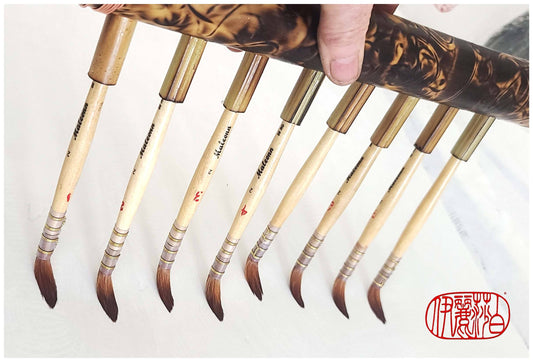 Multi-Brush Holder Tool With 8 Individual Brushes Elizabeth Schowachert Art