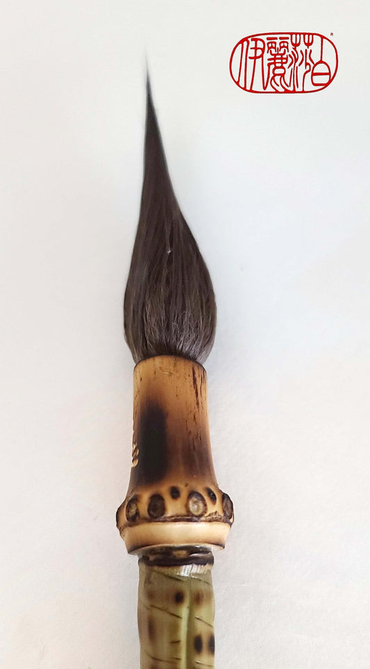 Natural Sable Paintbrush With 2.25" Long Pointed Bristle Sable Paintbrush Elizabeth Schowachert Art