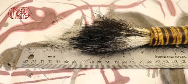 Natural Skunk Paintbrush With Bamboo Handle Paintbrush Elizabeth Schowachert Art