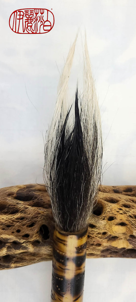 Natural Skunk Paintbrush With Bamboo Handle Paintbrush Elizabeth Schowachert Art