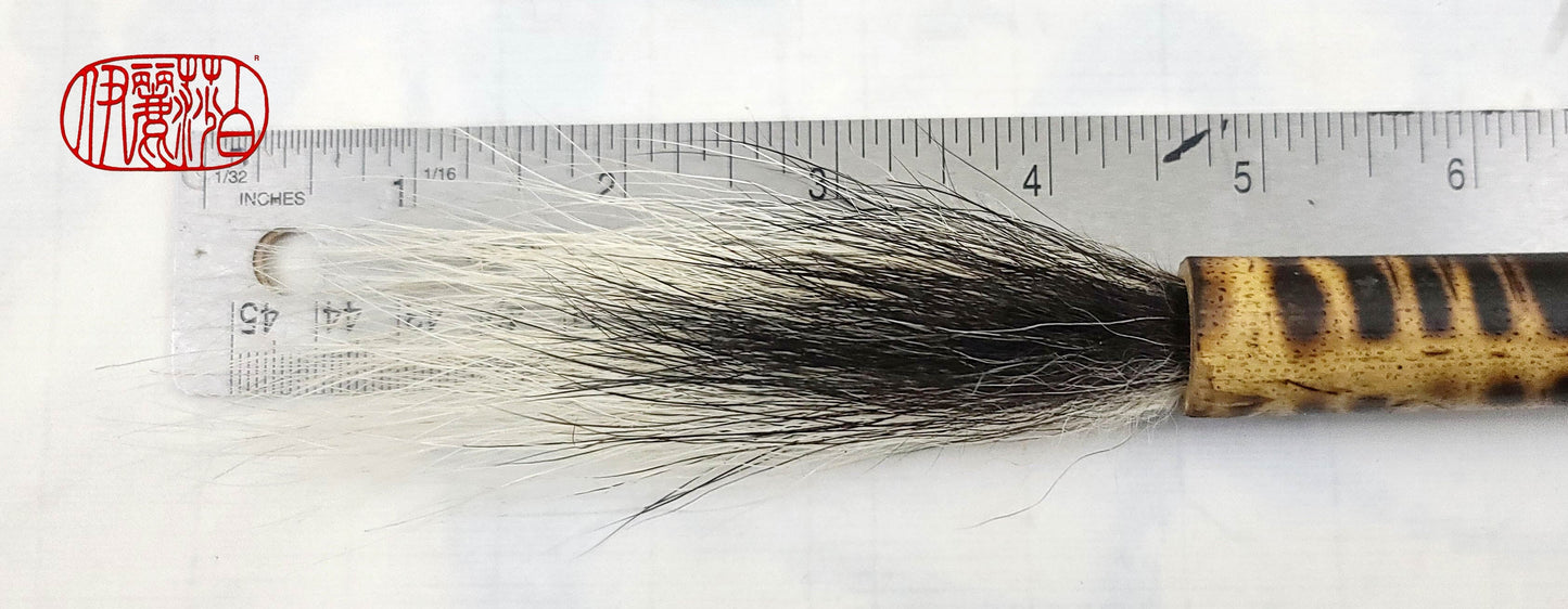 Natural Skunk Paintbrush With Bamboo Handle Paintbrush Elizabeth Schowachert Art