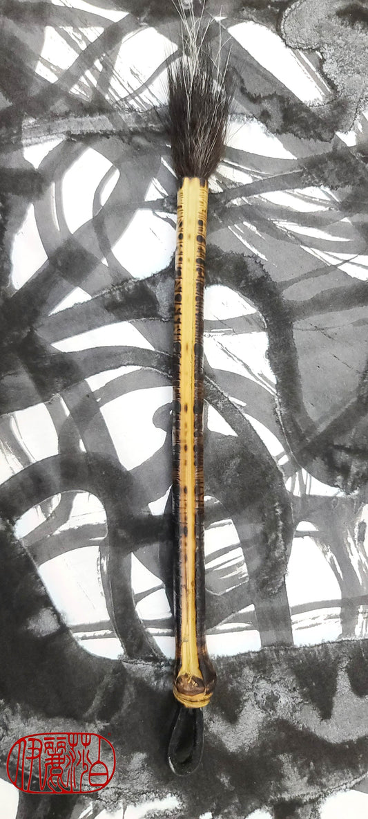 Natural Skunk Paintbrush With Bamboo Handle Paintbrush Elizabeth Schowachert Art