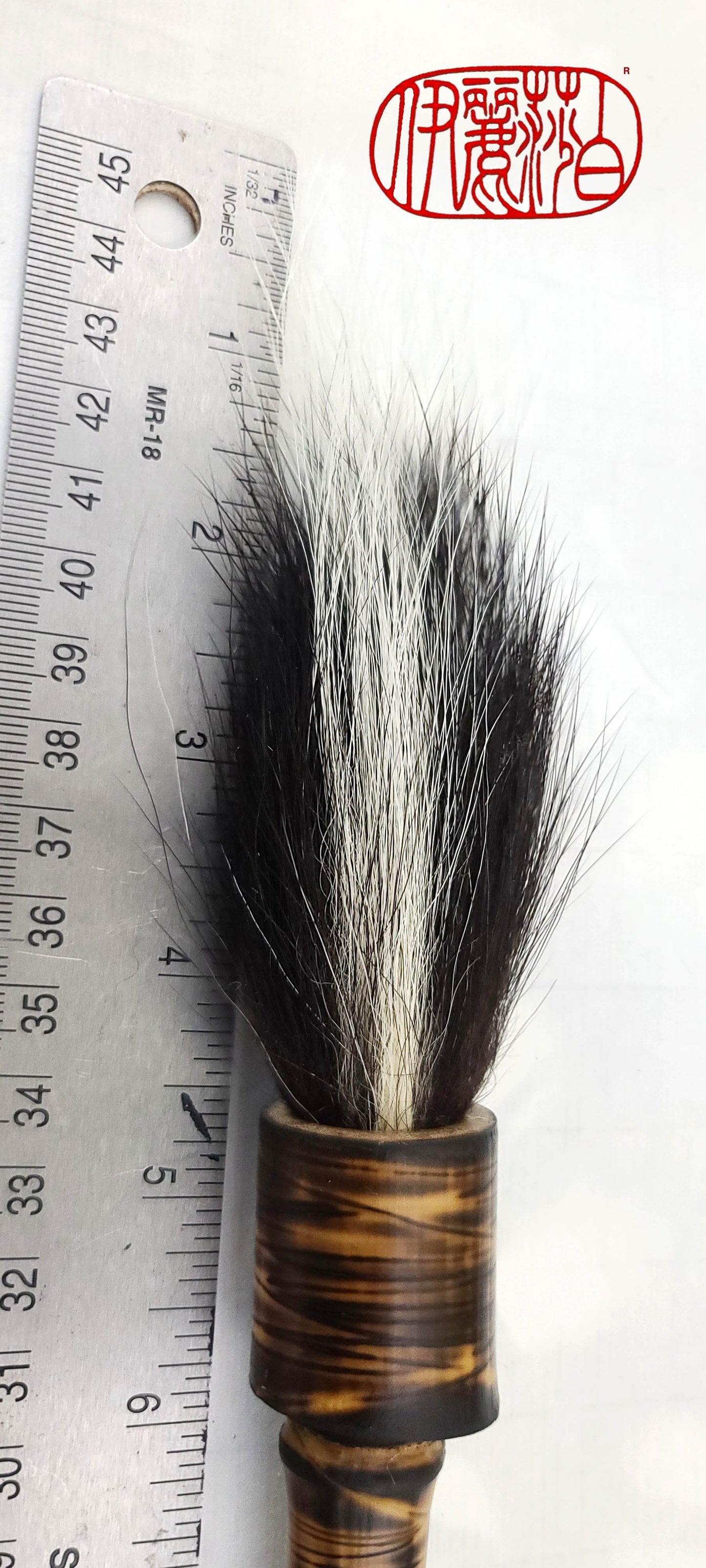 Natural Skunk Paintbrush With Bamboo Handle SB308 Paintbrush Elizabeth Schowachert Art