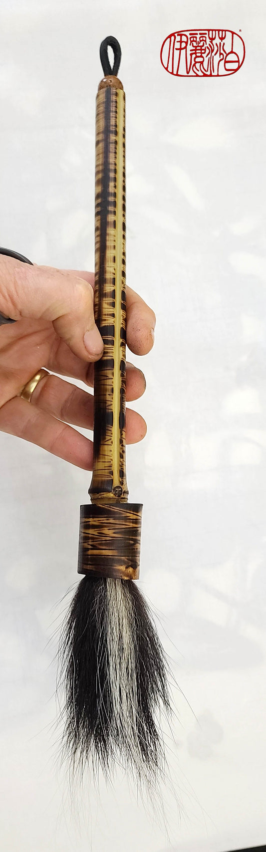 Natural Skunk Paintbrush With Bamboo Handle SB308 Paintbrush Elizabeth Schowachert Art