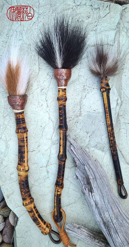 Natural Skunk Paintbrush With Bamboo Root Handle Art & Crafting Tools Elizabeth Schowachert Art