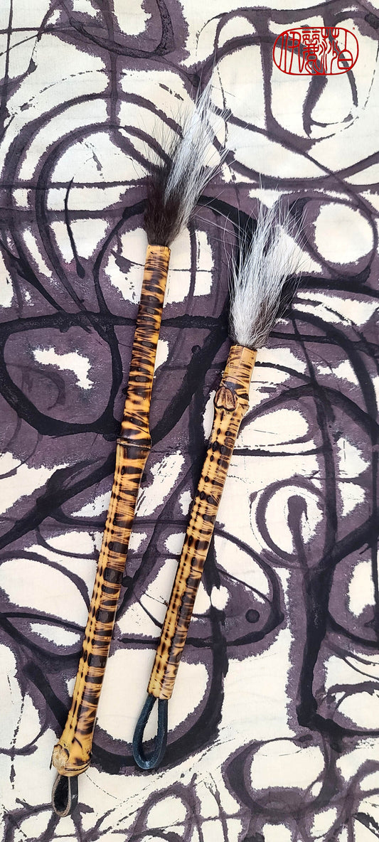 Natural Skunk Paintbrushes With Bamboo Handles SB407, SB408 Paintbrush Elizabeth Schowachert Art