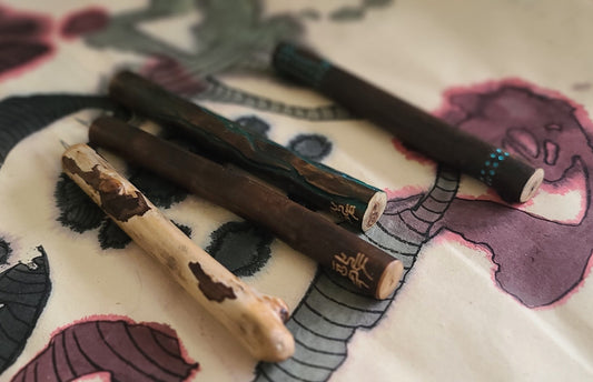 Needle Point Stylus with Driftwood Handles Art Supplies Elizabeth Schowachert Art