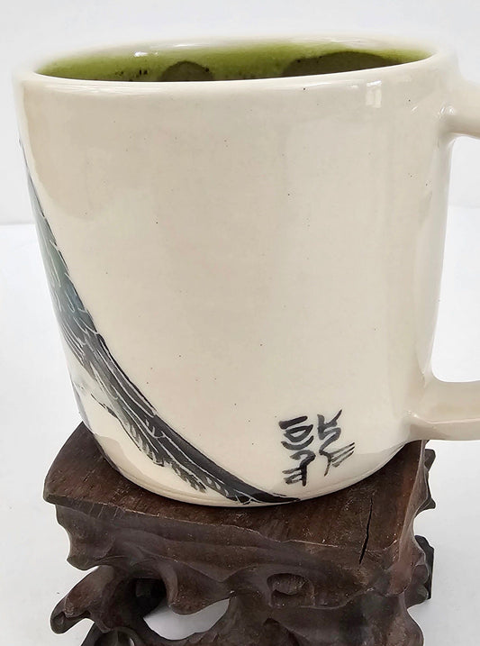 Sparrow Song Stoneware Mug Elizabeth Schowachert Art