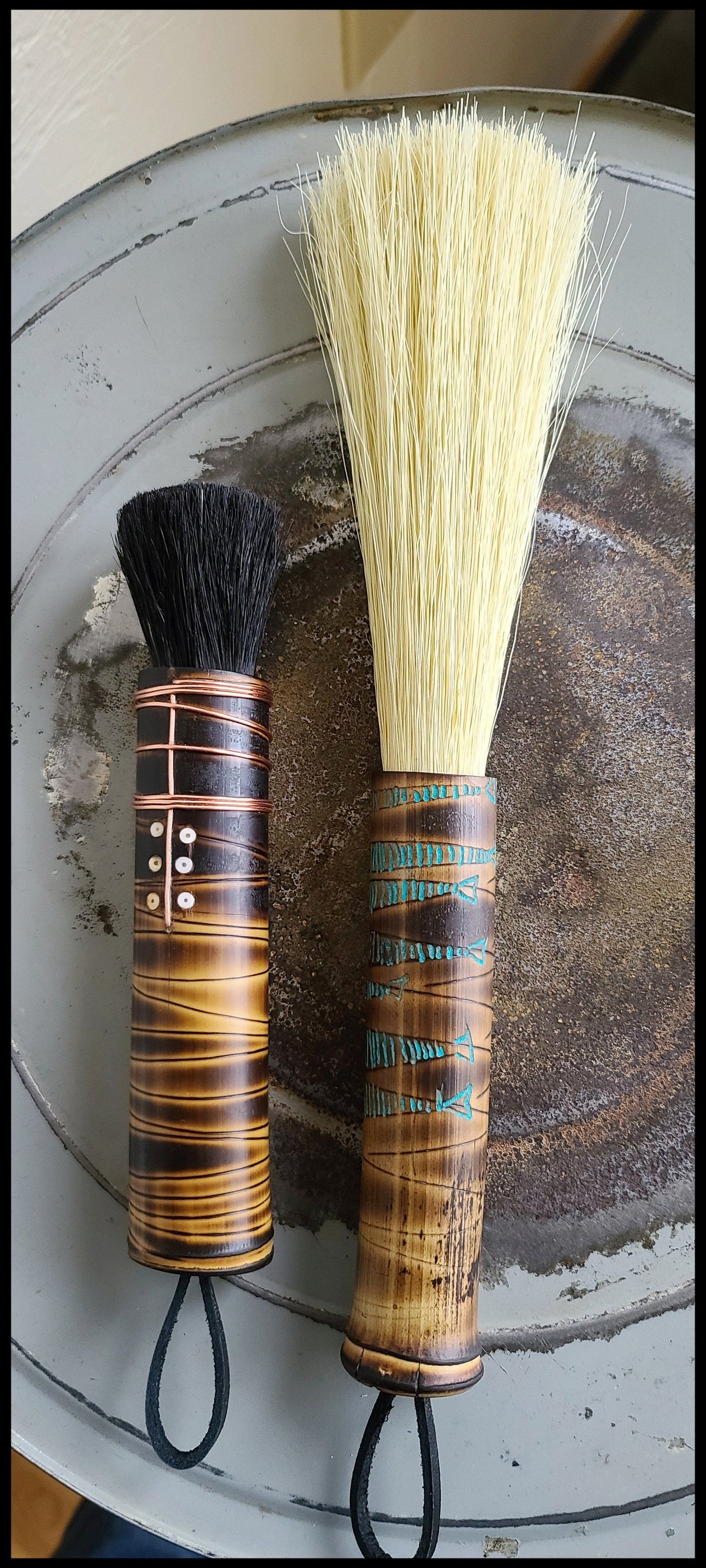 Tampico Fiber 6" Paintbrush with Bamboo Handle Art Supplies Elizabeth Schowachert Art