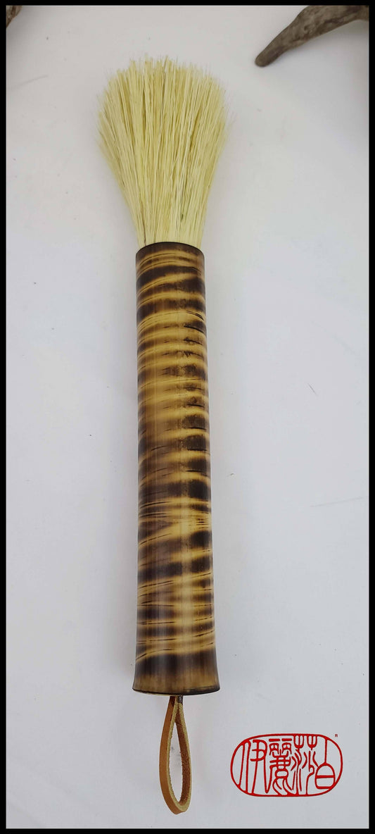 Tampico Fiber Paintbrush with Bamboo Handle Art Supplies Elizabeth Schowachert Art