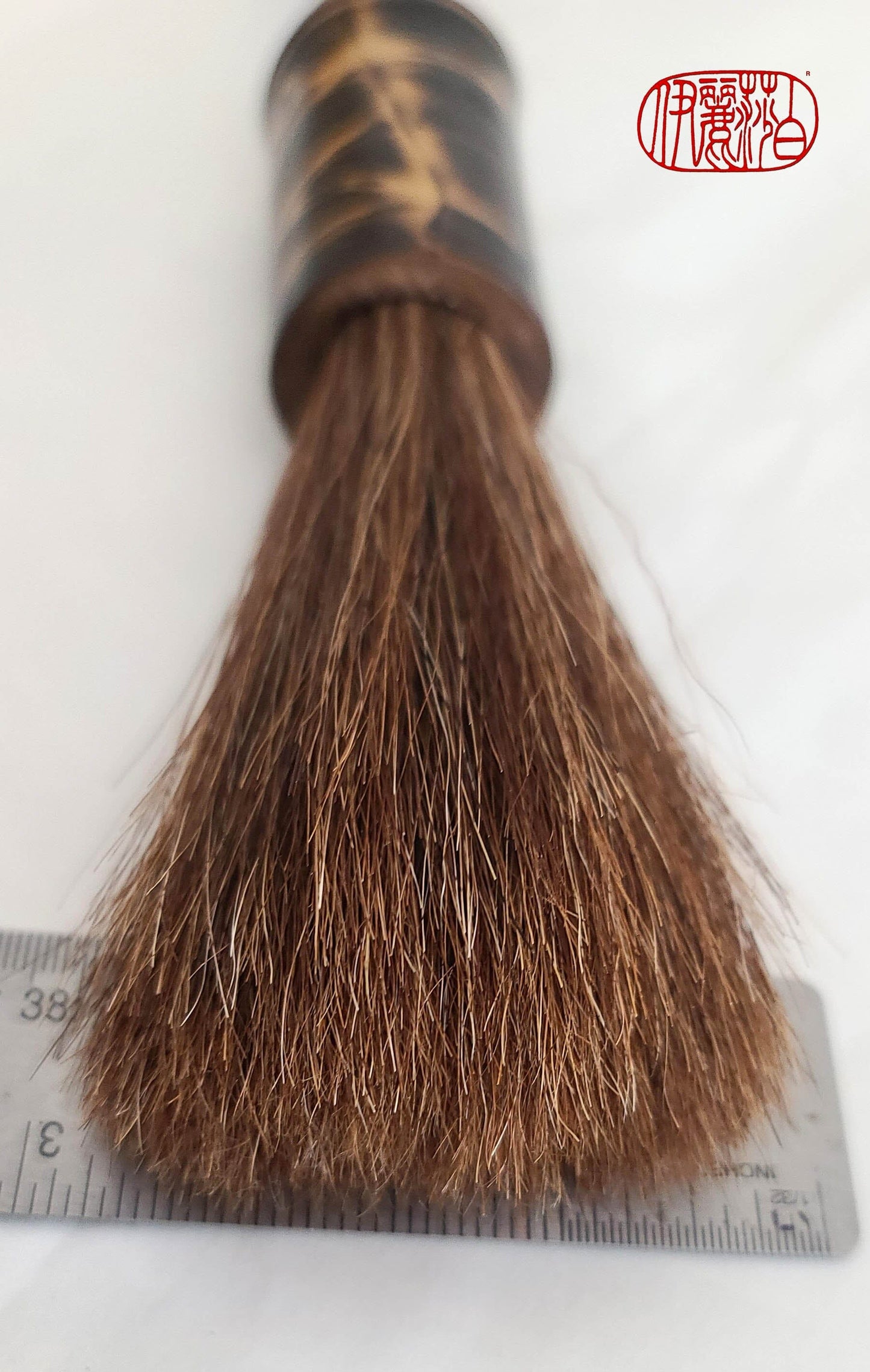 Tapered Auburn Horsehair Sumi-e Paintbrush With Bamboo Ferrule Sumi-e Paintbrush Elizabeth Schowachert Art