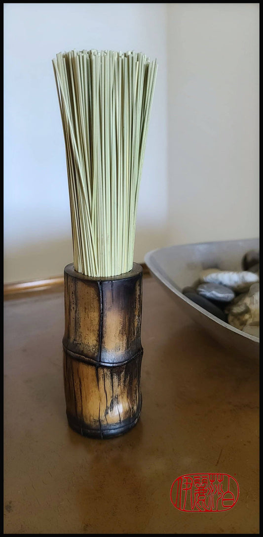 The "Stubby" Cold Wax Fiber Brush 4" Fiber Head Art Supplies Elizabeth Schowachert Art