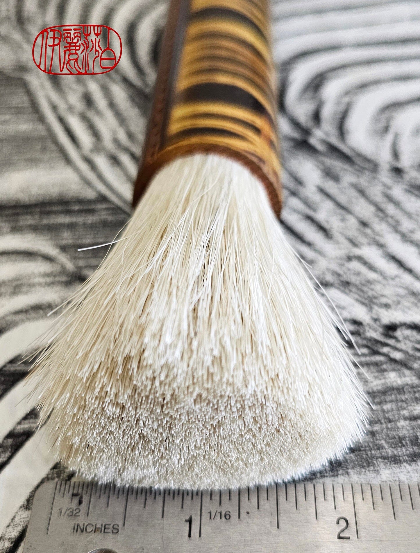 White Horsehair Sumi-e Paintbrush Art & Crafting Materials Elizabeth Schowachert Art