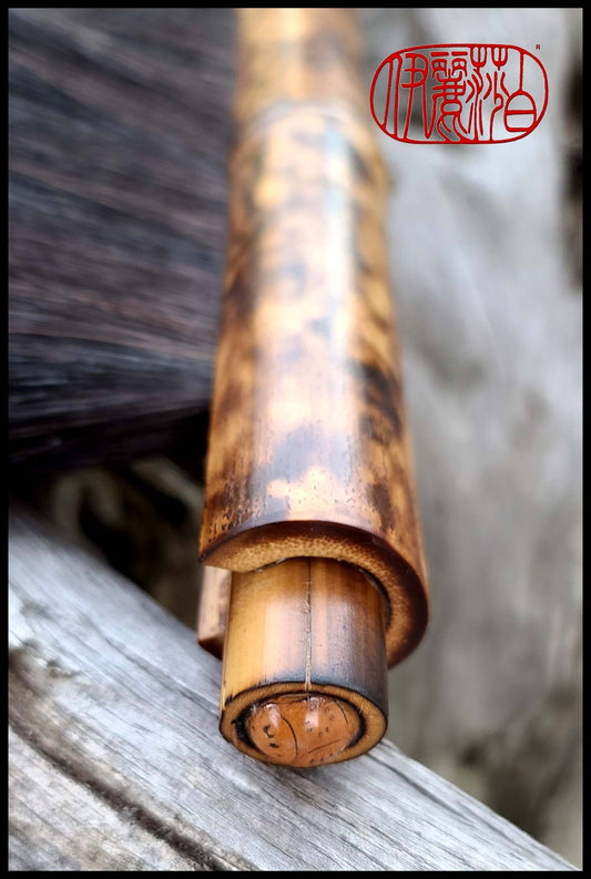 Wide Horsehair Paintbrush with Bamboo Handle WSB #100 Art Supplies Elizabeth Schowachert Art