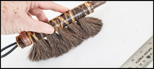 Wide Horsehair Paintbrush with Bamboo Handle WSB #103 Art Supplies Elizabeth Schowachert Art
