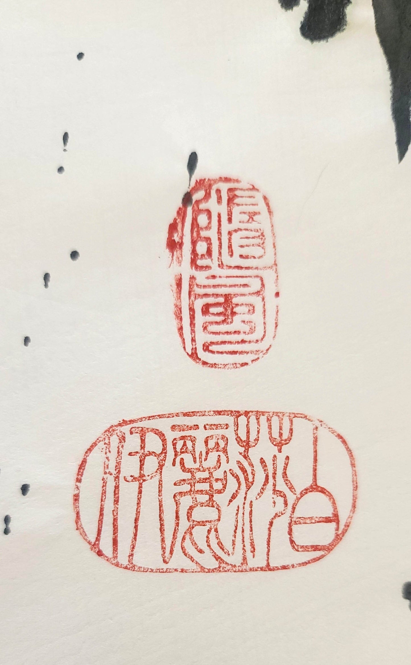 Wind Rider - Dragon Ink Painting Fine Art Elizabeth Schowachert Art