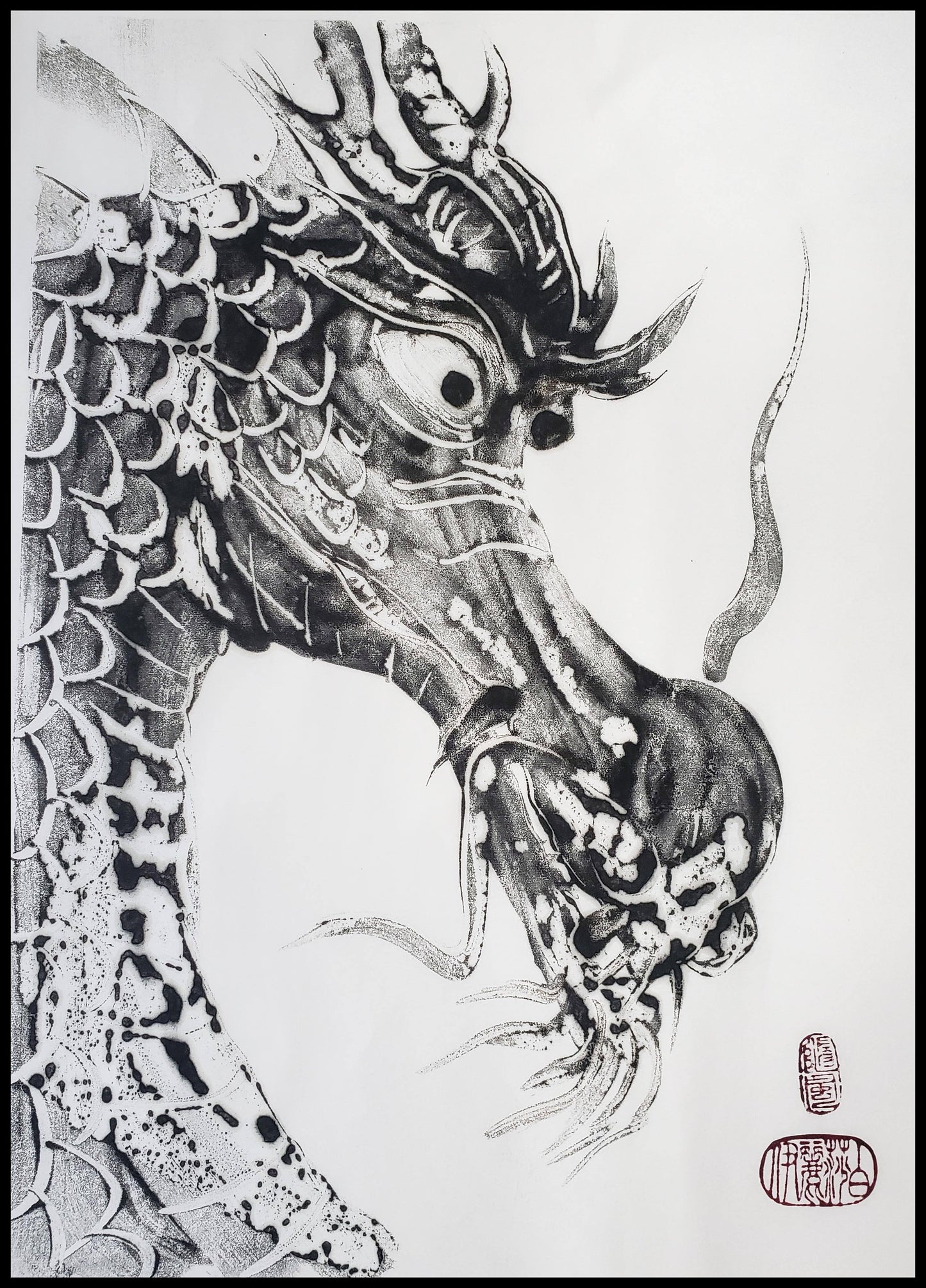 "Wind Rider" E3 Encaustic Monotypes Original 22X16 Fine Art Elizabeth Schowachert Art